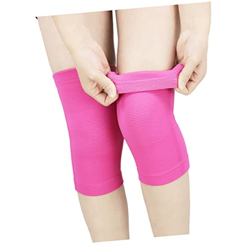 FRCOLOR 1 Pair Sports Support Nylon Cover Elastic Kneecap Protective Pad Sleeves for Climbing Hiking