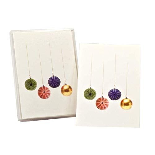 Image of Earth Sky + Water - Sea Urchin Christmas Notecard Set - 8 Blank Cards with Envelopes
