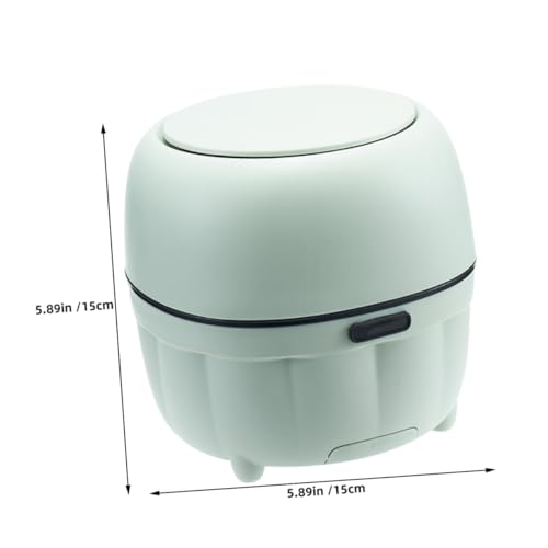 Mini caneca rectangular con tapa para escritorio verde miniatura 2