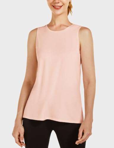 Image of baleaf Women's Workout Tank Tops Athletic Running Gym Yoga Shirts | Quick Dry, Moisture-Wicking, Loose Fit, Crew Neck, Stretchy, Comfy Soft, Breathable, Lightweight, Exercise, Hiking, Tennis