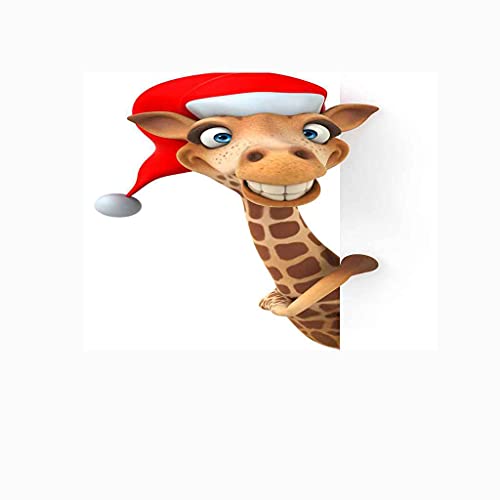 Papier peint salon moderne girafe pour masquer les défauts d'un mur TV