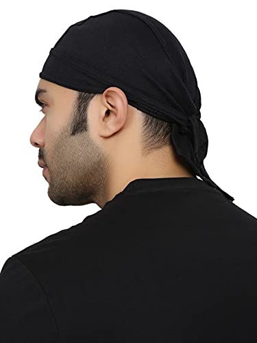 BISMAADH DOO Rag Skull Cap Headwrap Soft & Breathable, Stretchable Helmet Liner Cooling Cap Cotton Hosiery Bandana For Men & Women 2