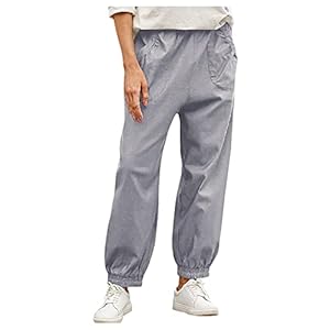 L9WEI Cargobroek voor dames, joggingbroek, effen sportbroek, lange broek, vrijetijdsbroek, loopbroek, vrouwen, hoge…