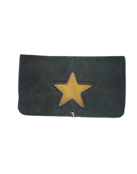 Aum Shakti Creation Leather Tobacco Pouch, Travel Pouch Men's & Women's (Black)