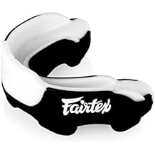 حماية Fairtex MG3 Gel Mouth Guard | الحماية القصوى لرياضات التلامس | مناسبة مخصصة ، خالية من BPA ، خالية من اللاتكس | توصيل سريع للحبل ، إطار صدمة للخدمة الشاقة ، بطانة تناسب الجل أسود