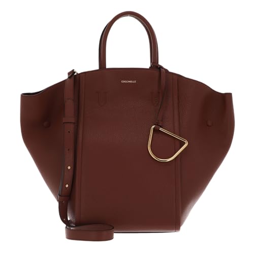 Sac Coccinelle Narcisse Brule en cuir de luxe et finitions premium