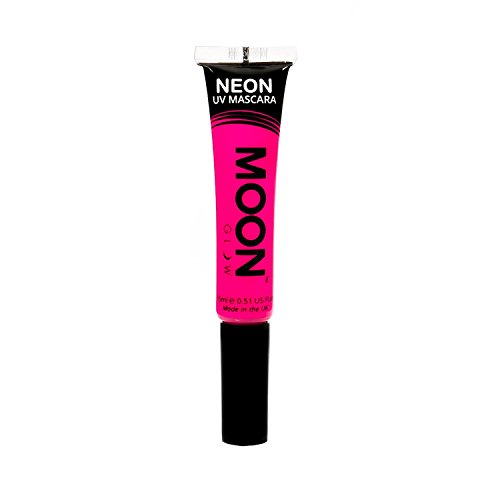 Moon Glow - Blacklight Neon Mascara 0.51oz Pink  Glows brightly under Blacklights / UV Lighting!