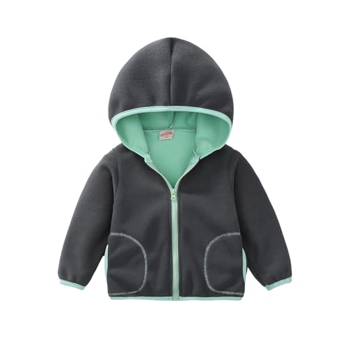 Kids Rain Jacket Boys Waterproof Windproof Zip Up Fall Fleece Raincoat Trendy Lightweight Cute Hiking Windbreaker