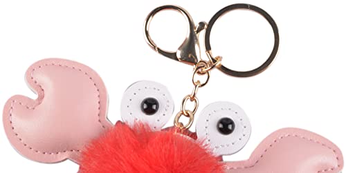 Qzunique Crab Shape Handbag Novelty Crossbody Bag Animal Shaped Purse Detachable Shoulder Bag Women's Satchel Red #TOP3