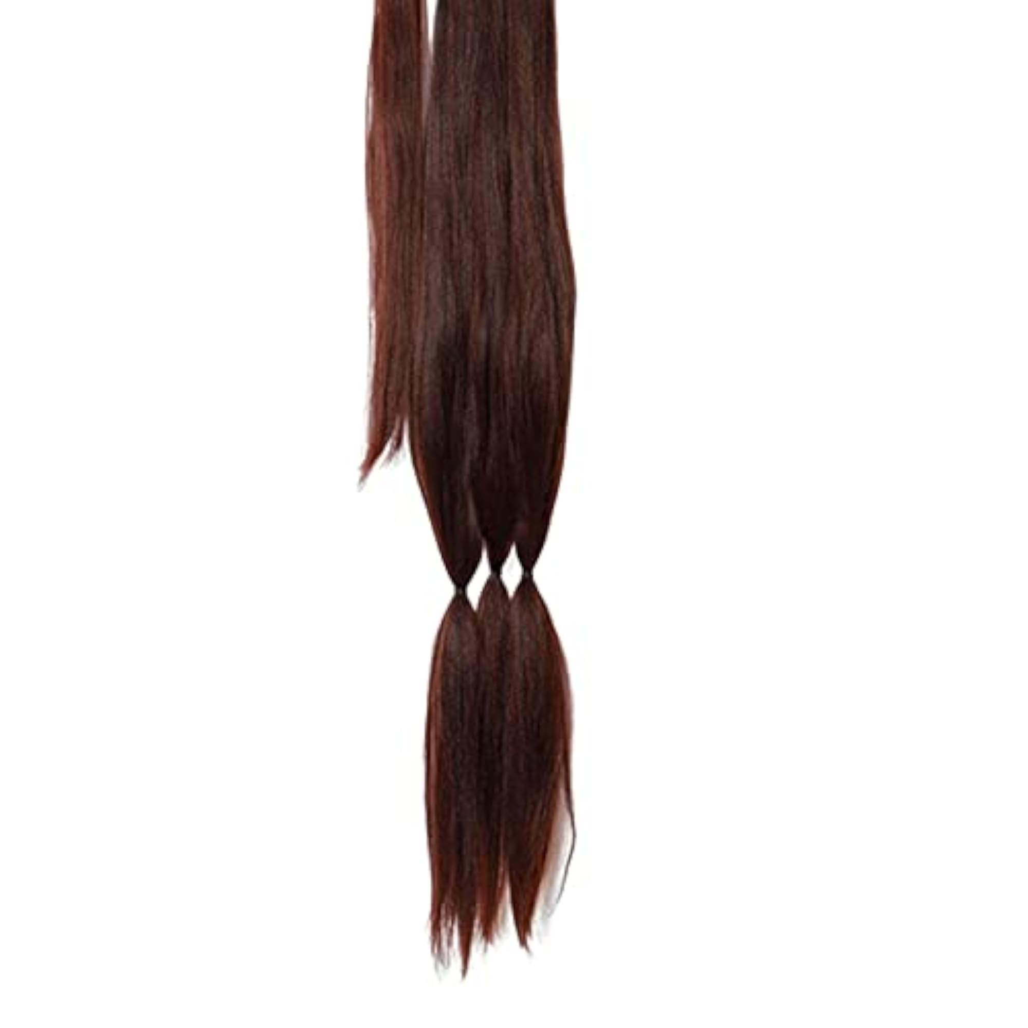Long Braided Ponytail Extension for Women, Dark Brown