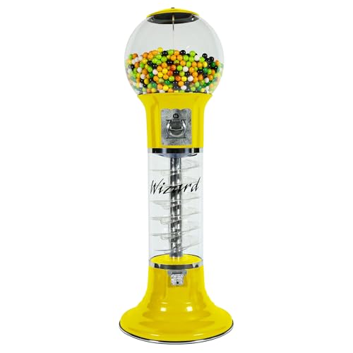 Gumball Machine Original Spiral - 4`10 Height - Set Up for $0.25 - Dispenses 1 Gumballs - Spin & Drop Vending Machines for Kids - Bubble Gum Machine - White product thumbnail 16
