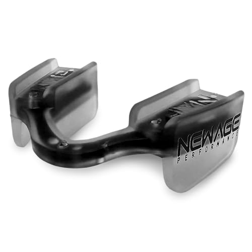 New Age Performance 6DS Low Profile Mouthpiece for High-Intensity Interval Training (HIIT) and Cross Fitness Increase Strength & Endurance Faster Recovery Sleek Weightlifting Mouthpiece (Black)