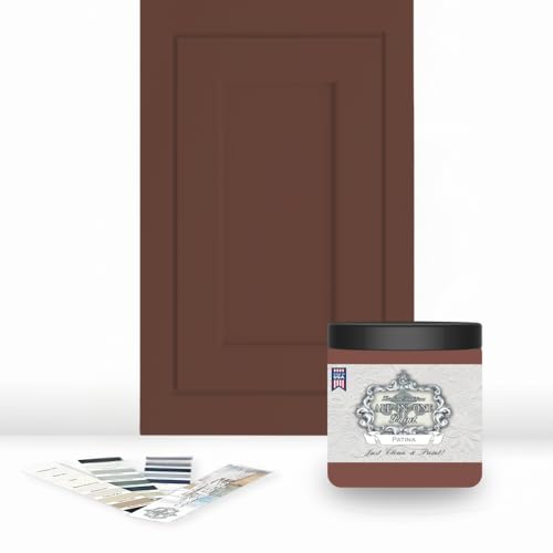 ALL-IN-ONE Paint by Heirloom Traditions, Patina (Warm Sienna Brown), 8oz Sample - Durable cabinet...