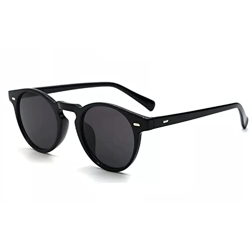 Image of Dervin UV Protected Small Shape Rivet Round Sunglasses for Men and Women