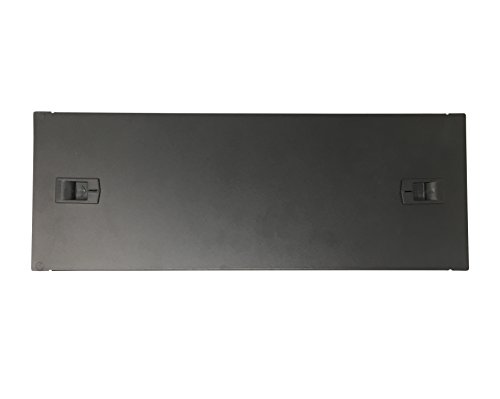 KENUCO 4U Toolless Rackmount Space Spacer Blank Rack Mount Filler Panel for IT Racks and Cabinets, Solid Black, 19