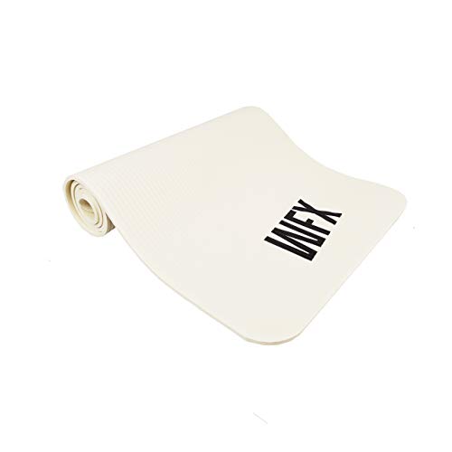 #DoYourFitness x World Fitness Tapis de fitness Sharma - Robuste et Antidérapante - Tapis de sport idéal pour le yoga, le sport, le Pilates, le fitness, l'entraînement à la maison et la gym - 183 x 61 x 0,8 cm - Blanc Cover