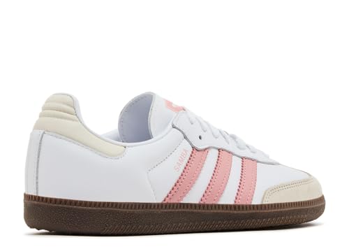Image of adidas Originals Samba OG Women's Shoes, Cloud White /Wonder Mauve /Off White, Size 8