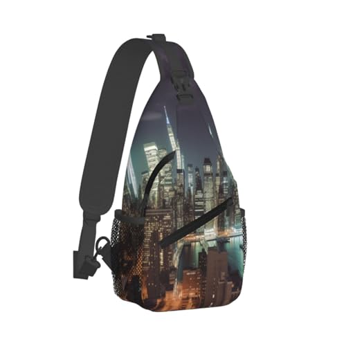 Bolso cruzado para hombre tipo bandolera negro miniatura 2