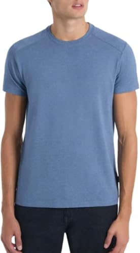 Kenneth Cole New York Men's Short Sleeve Dress T-Shirt (US, Alpha, Medium, Regular, Regular, Blue)