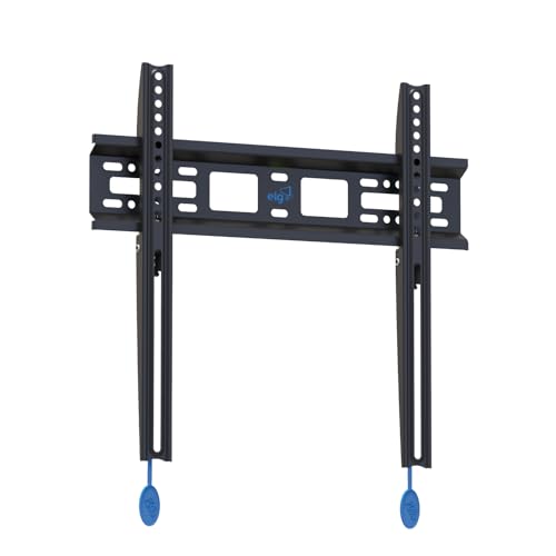 ELG, N01V4, Suporte Fixo de Parede para TVs de 32' a 77', Compatível com TVs Curvas e Planas, Feito em Aço Carbono, Suporta Até 50kg, Preto