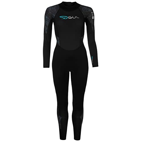 Gul Womens Contour Full Length 3.2mm Wetsuit Black/Print 10 (S)
