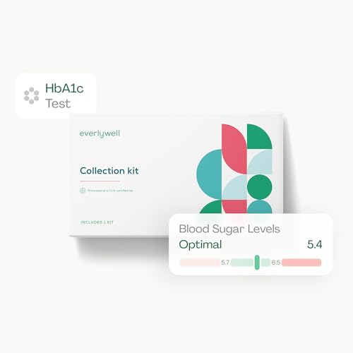image for Everlywell HbA1c Test - at-Home Collection Kit Measures Hemoglobin A1c
