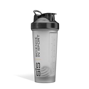 Science in Sport Mixball Shaker, Shaker for Protein Shakes, Wire Mixball Whisk, Non-Drip Screw Lid, Transparent Colour, 600 ml