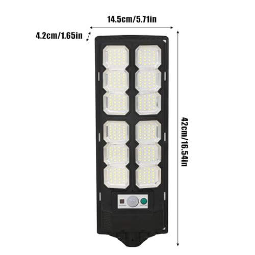 Powerful Solar Street Light, Waterproof Motion Sensor, 4 Pieces Bright LED with IP65 Feature, Sturdy Light, Security Accessory with Modern Style, Outdoor Lighting for Parking Lot – Image 3