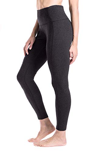 Yogipace Petite Length Women's 25" Inseam Waisted Yoga Leggings Workout Gym Active Pants Hidden Pocket Charcoal Size Xl #TOP21