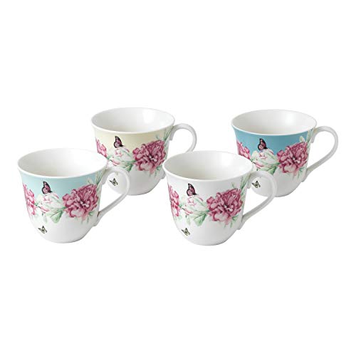 Royal Albert Miranda Kerr Set of 4 Mugs, Porcelain, Multi-Colour, 13.2 x 10.4 x 9 cm