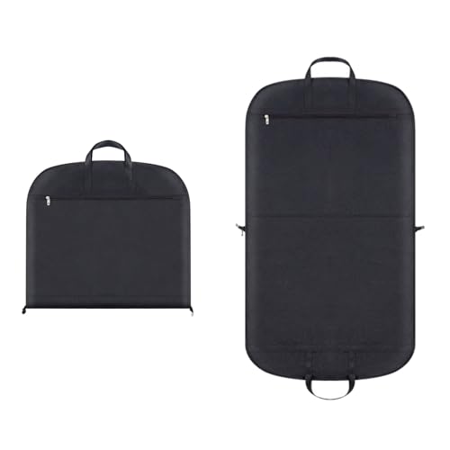 Suit Garment Bag, Hanging Clothes Bag with Handles, PP Lining, External Pockets, Suitable for Suits, Shirts, Jackets (1 Piece)(60x110cm/24x43in)