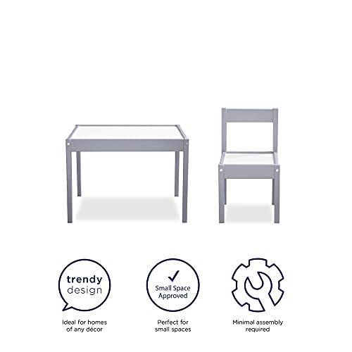 Baby Relax Hunter 3-Piece Kiddy Table & Chair Kids Set, Grey - Image 5