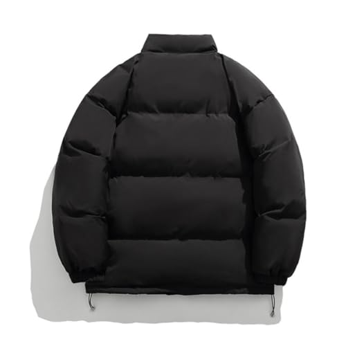 HZCX FASHION Mens Quilted Puffer Bubble Jacket Waterproof Stand Collar Winter Thicken Coat2