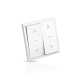 4-Wire Motorized Shade Switch, Wall Mount Controller for Tubular Motor, Roller Shutter, Awning, Electric Blinds & Garage Door, Up/Stop/Down Control