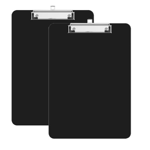 Klemmbrett A4, 2er Klemmbrettmappe mit Robustem Clip und Loch Zum...