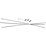  SRAM Ersatzspeiche Für Rise XX 29, CX-Ray, gerade, Satz zu 3 Stück, inkl. Speichennippel, schwarz, 296mm