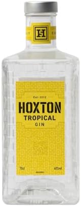 Hoxton Tropical Coconut & Grapefruit Gin | 70cl, 40% ABV | Premium Flavoured Gin with 7 Natural Botanicals | Filtered Through Coconut Shells | Enjoy Neat or in Cocktails