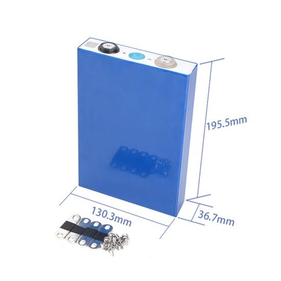 Image of Prismatic LFP 3.2V 105Ah Cells EVE Make LiFePO4 for DIY 12V, 105Ah Battery Pack Making. Ideal for UPS Solar,Inverter (Pack of 4) 4000+ Duty Cycle, with 3 Busbars & S.S Screws M6