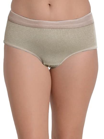 Khwaish StoreWomen's Cotton Bikini with Anti-Bacterial and Quick Dry Technology - Flexi Stretch, Moderate Coverage. (Pack of 2) Size (M Till 3XL)