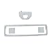 NIUHURU Car Interior Trim Bling Accessories Rhinestone Decals Electronic handbrake and Terrain Adaptation System Button Cover Sticker for Land Rover Range Rover Evoque Car Styling (Silver)