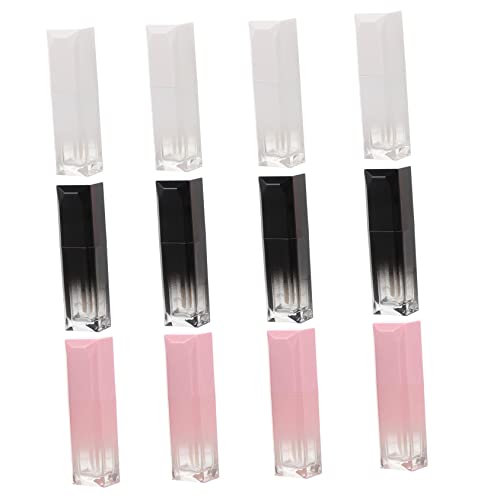 12 Piezas tubo de brillo de labios contenedores de brillo de labios vacío lindo mini equipo tinte varita mágica botellas de brillo de labios tubo de almacenamiento recargable AbS Ipetboom