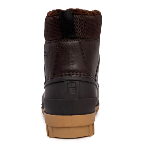 LONDON FOG Aspen Winter Boots for Men Waterproof Snow - Insulated Duck Mens Snow Boots or Rain Boots, Black Tan or Brown, Size 7 to 15 Medium and Extra Wide Widths3