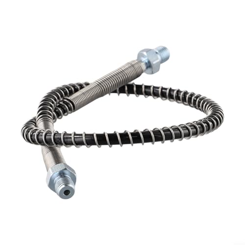 Niceminiwall Manguera de alta presión con protección envuelta en resorte, rosca M10x1 de 50 cm para recarga de aire y sistemas, compatible con bombas de aire manuales y automáticas, (# manguera)