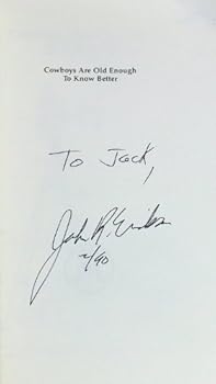 Paperback Cowboys Are Old Enough to Know Better Book