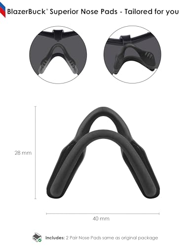 Image of BLAZERBUCK Replacement Nose Pads Nose Pieces for Oakley Razor Blade Sunglasses