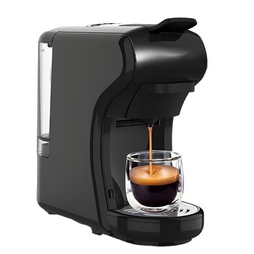 Cafetera compacta para el hogar con sistema de calentamiento rápido para preparación de espresso y latte