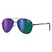 Kids Aviator Sunglasses for Boys & Girls in Gold/Silver Metal Frame - 100% UV Protection - Microfiber Pouch