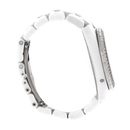 Pre-Loved J12 Moonphase Automatic Watch Ceramic and Stainless Steel with Diamond Bezel, Dial and Markers 38, White4