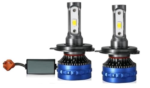 Image of H4 /9003 /HB2 LED Headlight Bulbs Universal LED Headlight Bulb only For H4 Fitting 120 WATT AC /DC Bulbs (White) Hi /Low Beam, 3 Pin Connector With Cooling Fan For All Car (3 SIDE 120 WATT)