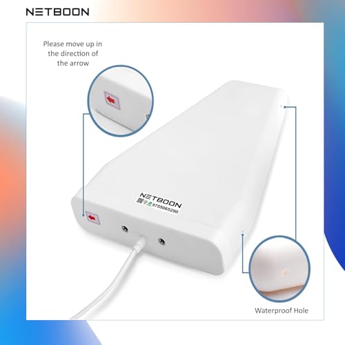 Image of 14 dBi LPDA Outdoor Directional Antenna with 25 Meter HLF200 Low Loss Coaxial Cable - Wide Frequency Range, Weatherproof Build, High Gain
